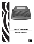 Manuale dell`utente Zebra KDU Plus™