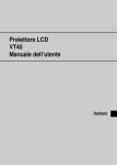 Proiettore LCD VT45 Manuale dell`utente