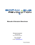 Manuale d`lstruzioni Benchman - BioPak 240 Revolution 4