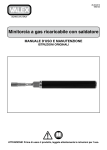 Manuale Utente Per Minitorce A Gas Valex Cod. 1850122