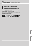 DEH-P7500MP - Pioneer Europe - Service and Parts Supply website
