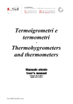 Termoigrometri e termometri Thermohygrometers and
