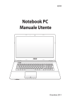 Notebook PC Manuale Utente