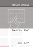 Informazioni generali sul PlateWriter 2000