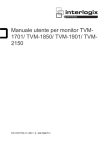 Manuale utente per monitor TVM-1701/ TVM-1850/ TVM