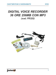 DIGITAL VOICE RECORDER 36 ORE 256MB CON MP3