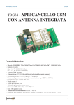 TDG34 - APRICANCELLO GSM CON ANTENNA INTEGRATA