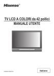 TV LCD A COLORI da 42 pollici MANUALE UTENTE