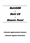 MultiCOM - Mult I/ ltii I/O - Remote Panel