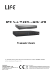 DVR Serie 75.KR51xx 04/08/16CH Manuale Utente