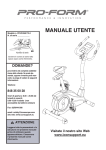 MANUALE UTENTE - Icon Heath & Fitness