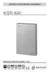 Bentel Security KYO320 Manuale Installatore Parte 1
