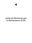 Guida di riferimento per la distribuzione di iOS