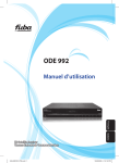 Manuel d`utilisation ODE 992