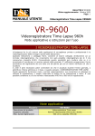 MANUALE UTENTE Videoregistratore Time-Lapse