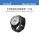 FORERUNNER ® 1 1 0 Manuale Utente