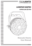 Manuale Utente User Manual LUMIPAR18QPRO