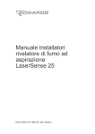 Manuale installatori rivelatore di fumo ad aspirazione LaserSense 25