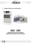 Manuale tecnico DAO-DAV monolingua ITA.indd