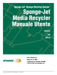 Sponge-Jet Media Recycler Manuale Utente