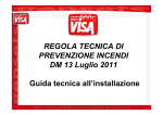 REGOLA TECNICA DI PREVENZIONE INCENDI DM 13 Luglio 2011