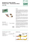 Contatore di calore diretto Conteca Fast - Trasmissione M-bus