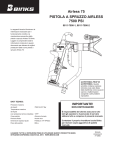 Airless 75 PISTOLA A SPRUZZO AIRLESS 7500 PSI