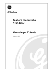 Tastiera di controllo KTD-405U Manuale per l`utente