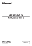 LCD COLOUR TV MANUALE UTENTE