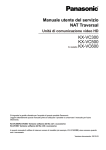 KX-VC300 KX-VC500 Manuale utente del servizio NAT Traversal