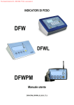 Manuale per indicatore di peso LCD