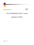 ECG VETERINARIA VE-300 - 3 canali MANUALE UTENTE