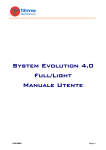 System Evolution 4.0 Full/Light Manuale Utente
