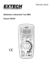 Manuale utente Multimetro industriale True RMS Extech EX530