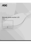 Manuale utente monitor LCD