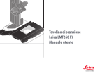 Tavolino di scansione Leica LMT260 XY Manuale utente