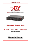 Evolution Series Plus EV6P – EV120P – EV240P Manuale Utente