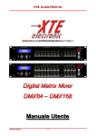 Digital Matrix Mixer DMX84 – DMX168 Manuale Utente
