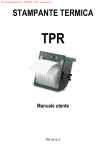 Manuale per stampante termica TPR