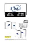 Manuale utente BT 887 e BT 436