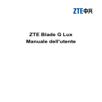 ZTE Blade G Lux Manuale dell`utente
