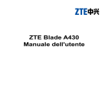ZTE Blade A430 Manuale dell`utente