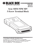 Sync SHM-NPR MP/ 5-Screw Terminal Block