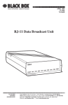 RJ-11 Data Broadcast Unit