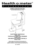 electronic chair scale fauteuil de pesée
