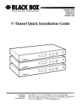 V-Tunnel Quick Installation Guide