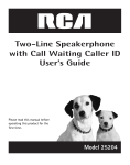Two-Line Speakerphone with Call Waiting Caller