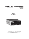 Black Box VDSL Line Driver User Manual