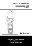 DIGITAL CLAMP METER INSTRUCTIONS MANUAL ET-3702