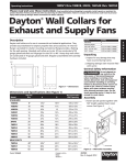 Dayton® Wall Collars for Exhaust and Supply Fans